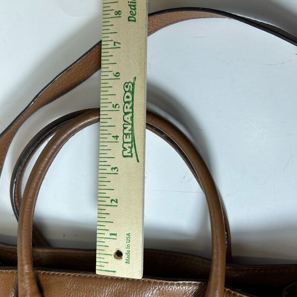 Michael Kors Hamilton Caramel Brown Leather Belt Chain Detail Tote Satchel Bag - Picture 15 of 15